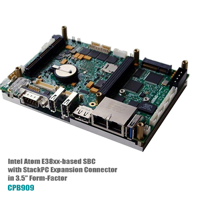 Fastwel Intel Atom E38xx-based SBC with StackPC Expansion Connector in 3.5” Form-Factor